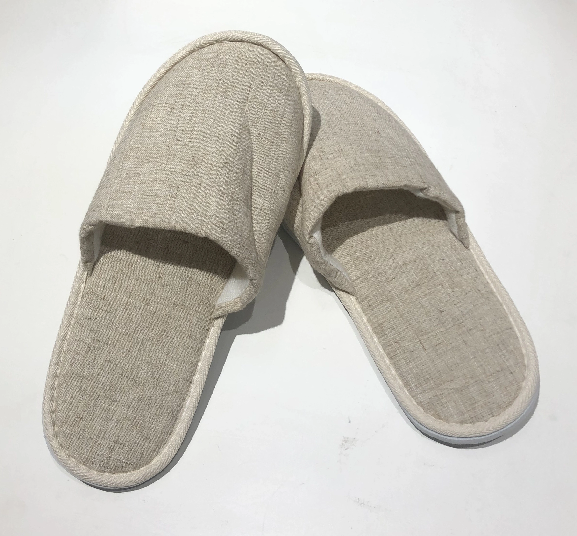 ELIYA Comfortable Bathroom Linen Fabric Sackcloth Slipper for 5 star hotel 1