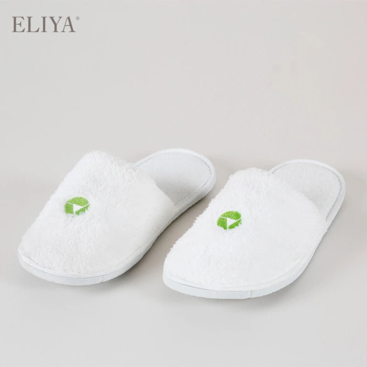 Wholesale White Disposable Luxury Hotel SPA Slippers For Sale 1