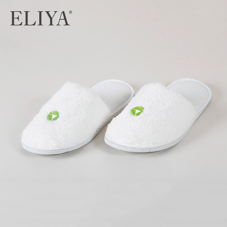 Washable Wholesale Slipper Terry Women Hotel Custom Slippers With Embroidery Logo 1