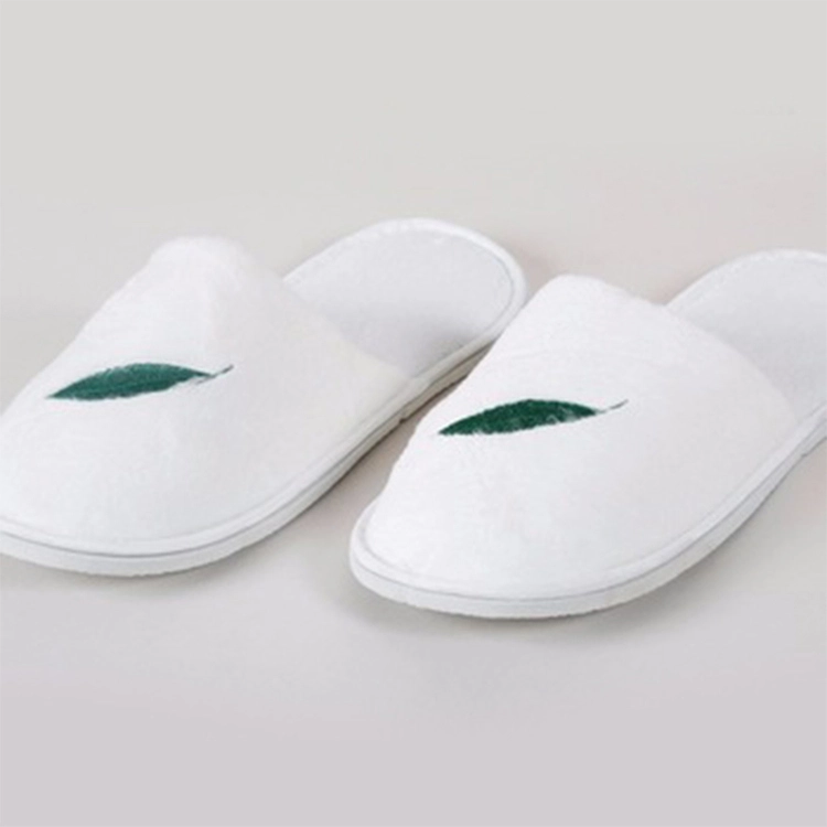Zapatillas de hotel blancas de 5 estrellas ELIYA/zapatilla de algodón con suela de puntos antideslizantes EVA/ 1