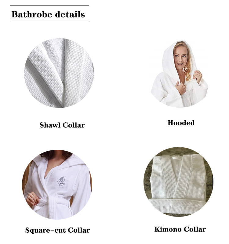 Wholesale EcoFriendly 900Gsm Satin With Logo Hilton Hotel Bathrobe