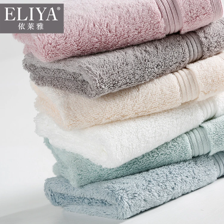 ELIYA customize design 5 star hotel 21 bath towels 100% cotton luxury hotel bath towels set wholesale 1