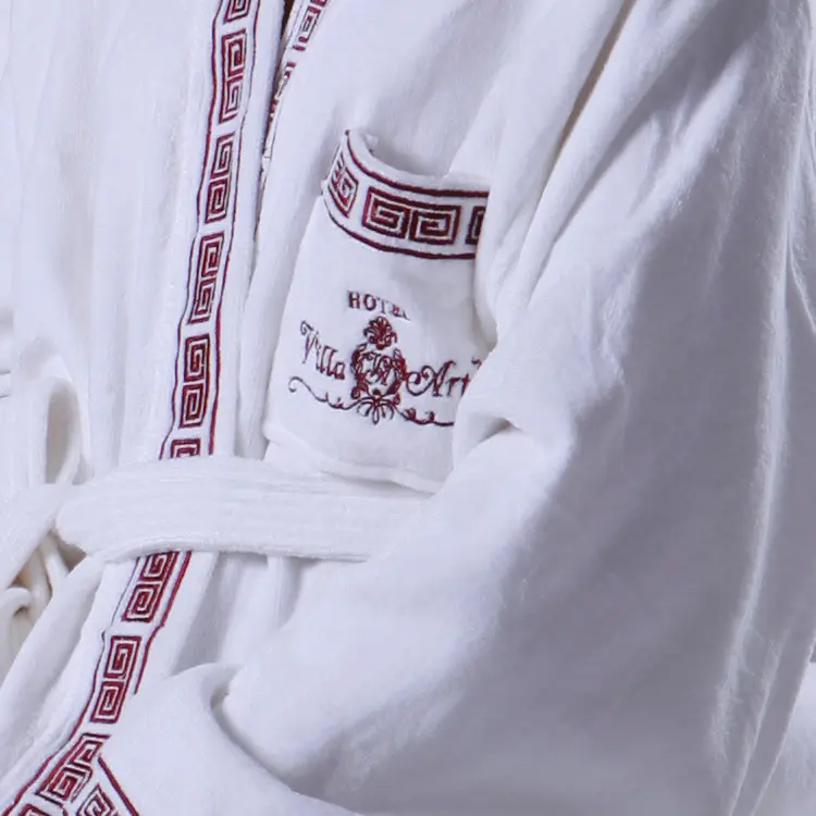 Meilleurs peignoirs d'hôtel de luxe chemise de nuit mature acheter en vrac blanc ou personnalisé ELIYA 4