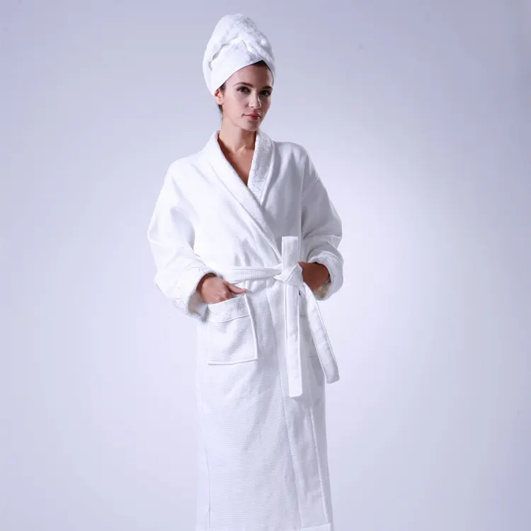 Custom China ODM Microfiber Robe Lined in Terry ELIYA Summer Cotton Women Bathrobe 2
