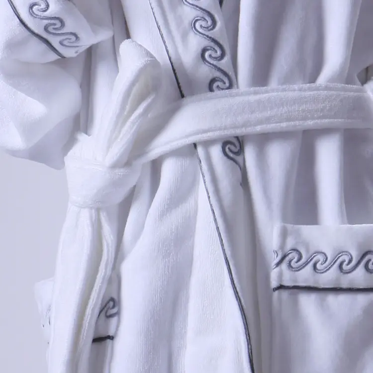 ELIYA Brand ELIYA-EBR003 Kimono Microfiber Robe Lined in Terry 5