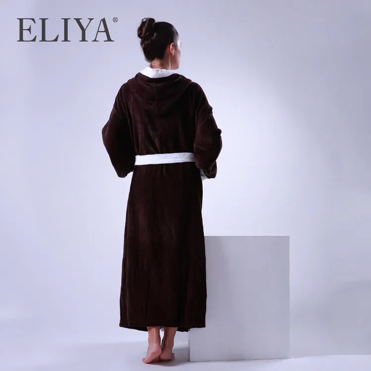 Quality ELIYA Brand Microfiber Robe Lined in Terry Unisex 6