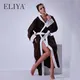 Quality ELIYA Brand Microfiber Robe Lined in Terry Unisex 3