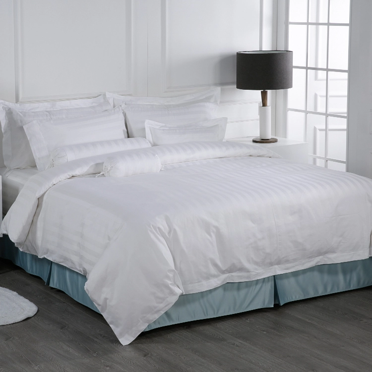 Famous Brand Comforter Sets Stripe For Queen Bedsheets 100% Cotton Bedding Set 1