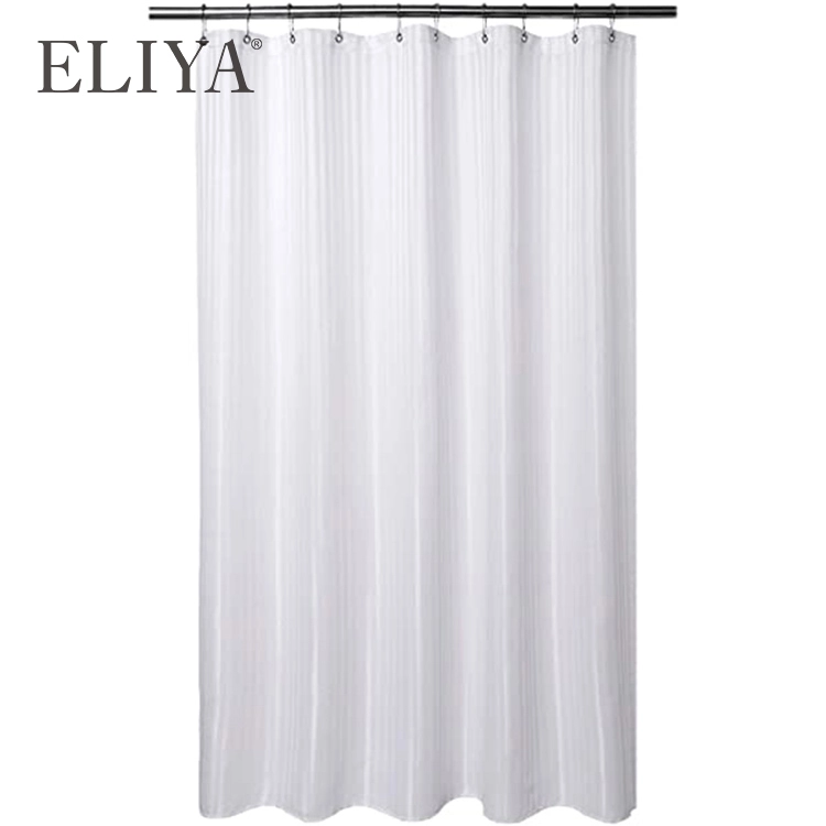 Rails métalliques en aluminium de haute qualité et rideau transparent d'hôtel de fenêtre de luxe de crochet 1