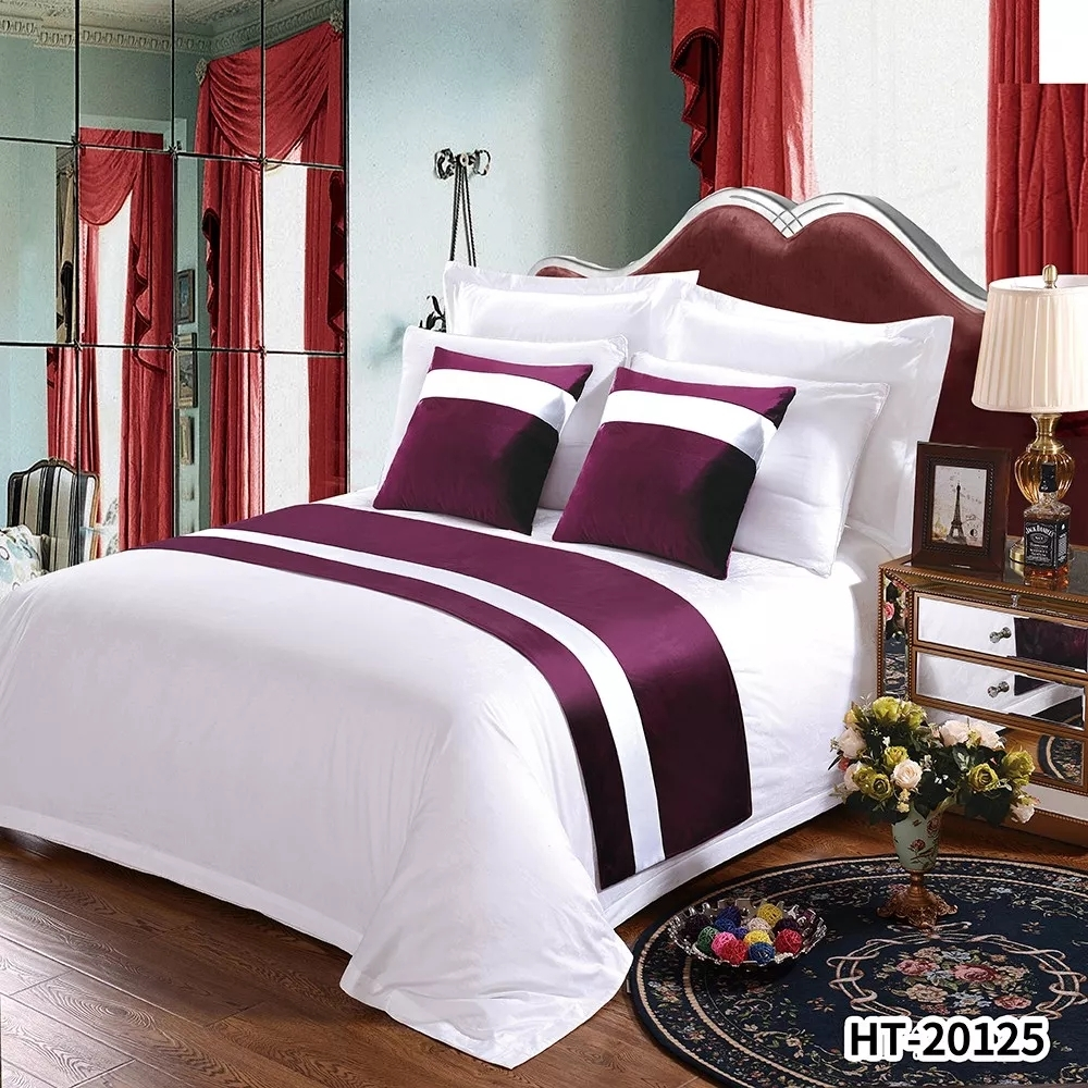 OEM Hotel Queen Size Decorative Bed Runner, Bed Runner Hotel Linen 1