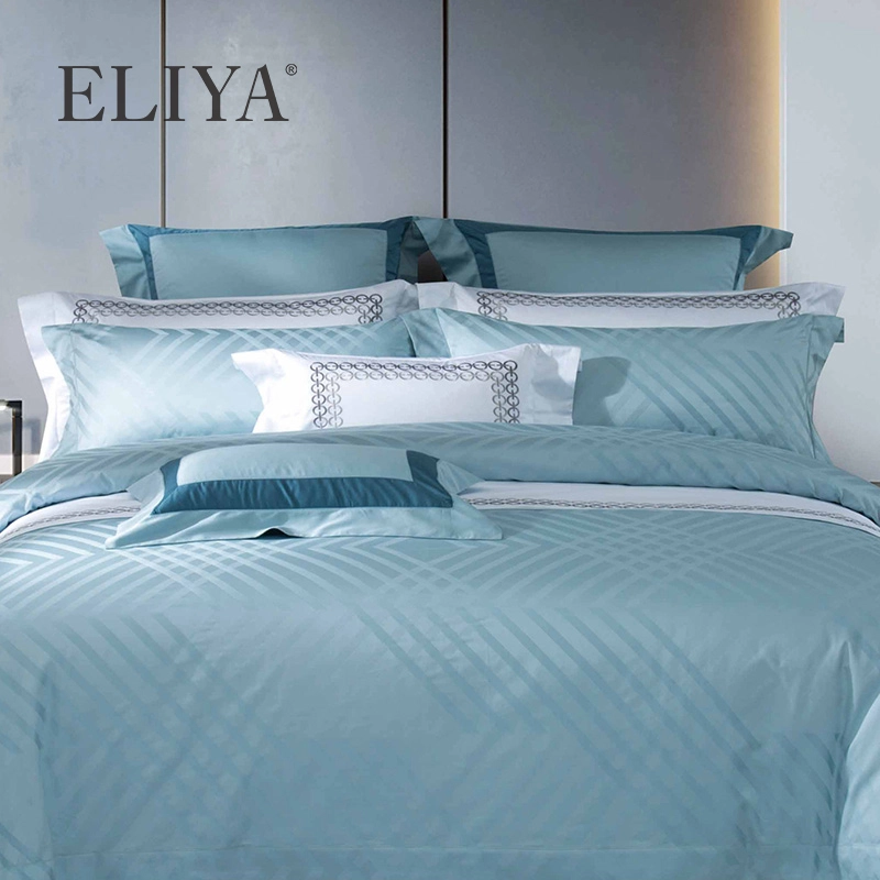 50% de réduction Ensemble de literie de luxe en gros aux États-Unis Draps de lit d'hôtel en coton, ensemble de draps en gros de couverture de literie d'hôtel 1
