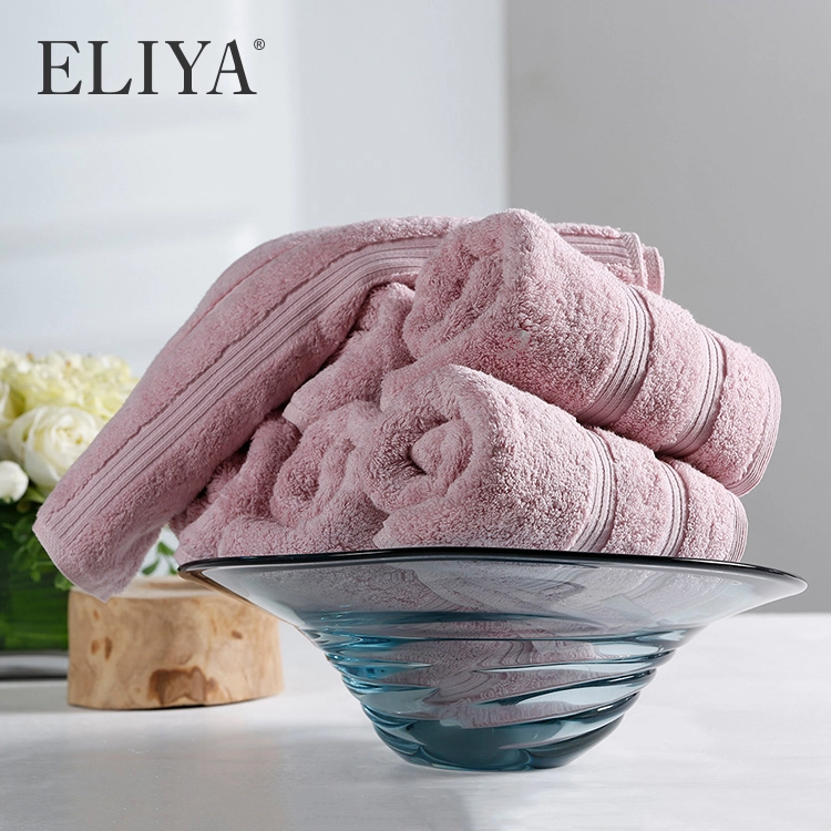 China Factory Luxury 100% Egyptian Cotton White Hotel Bath Towel 1