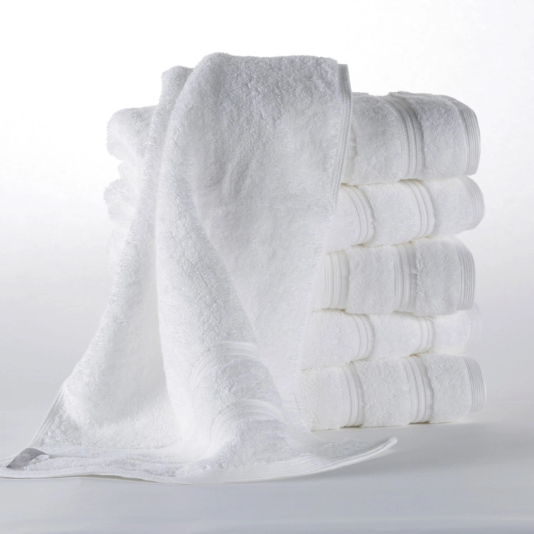 Wholesale 100% Cotton Luxury White Towels Bath Set For Sale USA 1