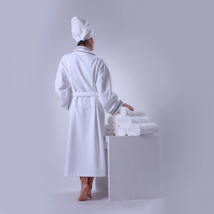 100% Cotton or Poly- cotton Bathrobe With Europe Size Couples Bathrobe 1