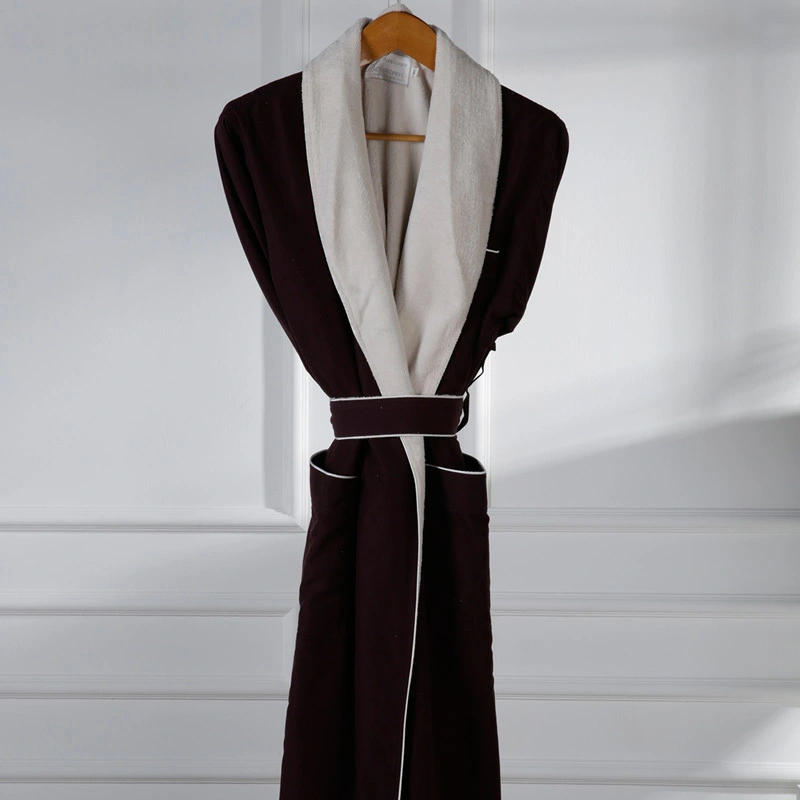 2020 Nuevo diseño de alta calidad Hotel de lujo Albornoces elegantes Camisón largo personalizado 1
