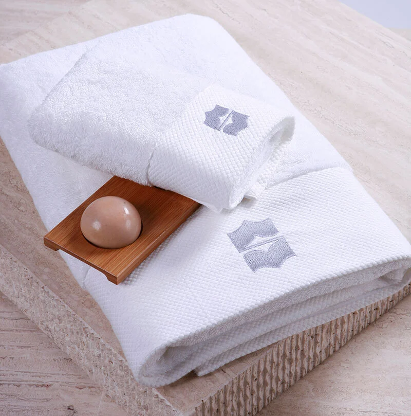Free Sample 100% Cotton 5 Star Luxury Hotel Bath Towel Set in Guangzhou 1