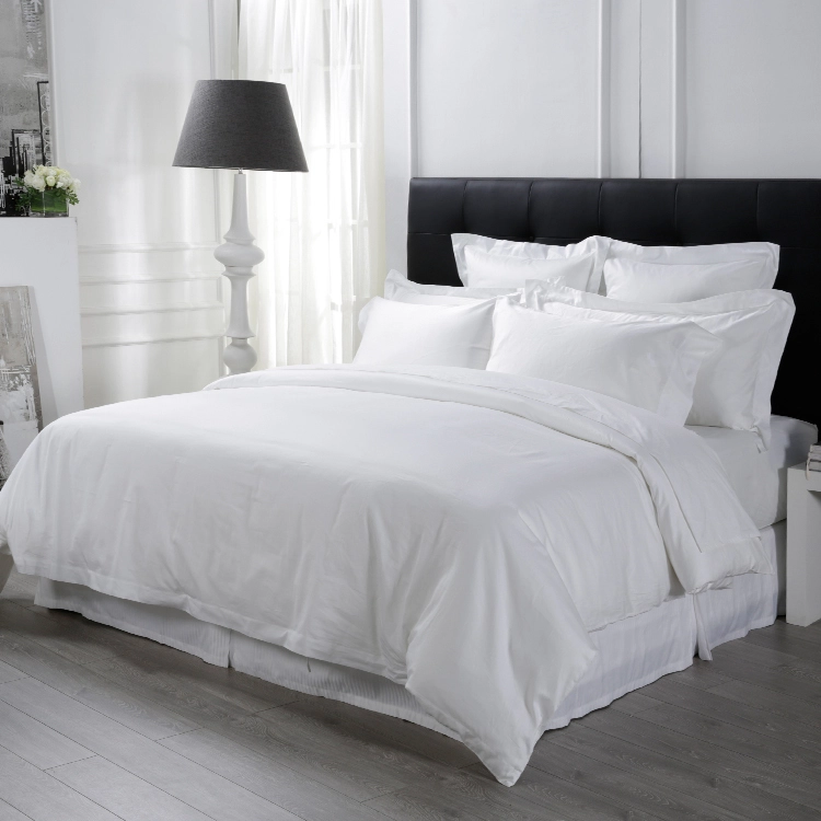 Juego de sábanas de ropa de cama de lujo de lino de hotel de diseño de fábrica de Eliya para uso en hoteles 1