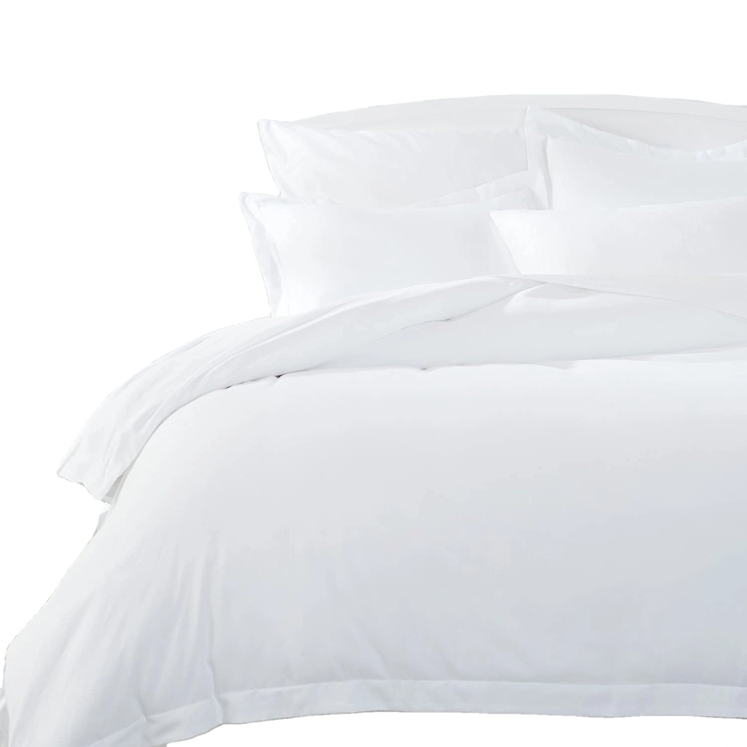 Wholesale Linen Bedding Set Luxury 300TC 4 Pieces Bed Sheet Hotel White Bedding Set 1