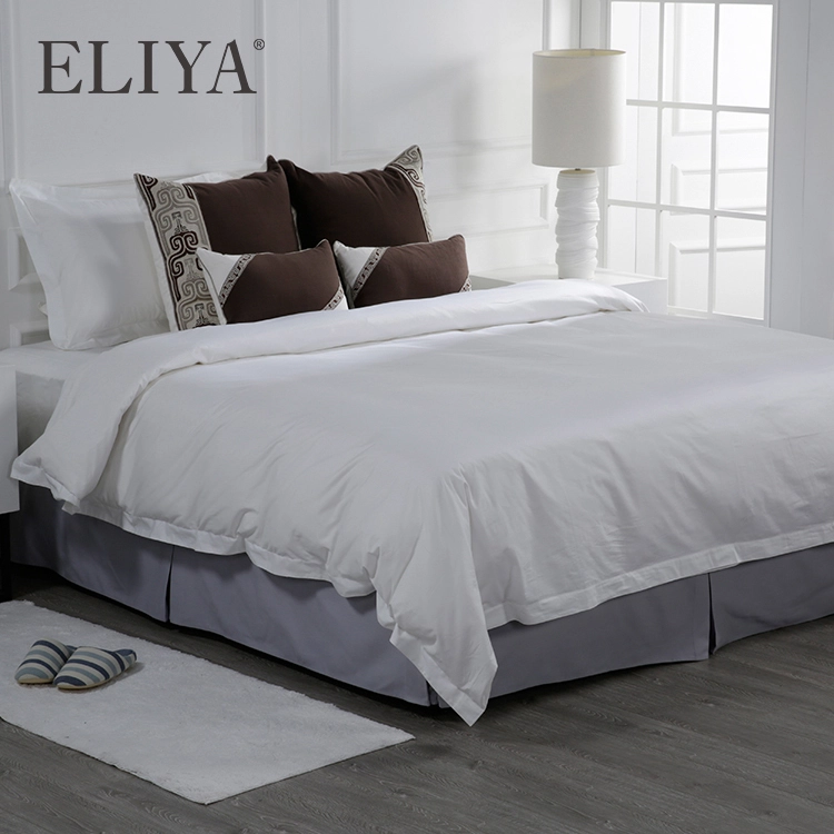 500 Thread Count Hotel Bedding Set Linen Cotton Bed Sheets Sets With Pillowcase 1