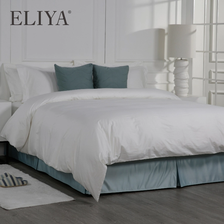 Commerce de gros King Size draps 100 % coton linge de lit 4 pièces ensemble de literie hôtel 1
