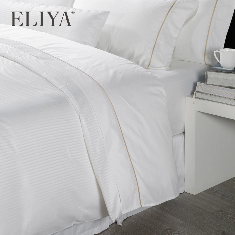 Westin 1cm Stripe Bed Sheet Sale Jacquard Designers White Duvet Cover 1