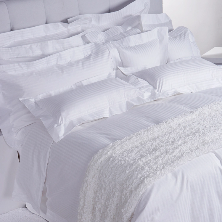 Wholesale Double Size 100 Cotton White Bed Linen Duvet Cover Set Hotel Bedding 1