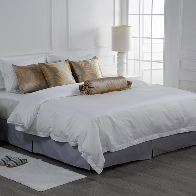 Wholesale 100 Cotton 6piece White Bed Sheet Queen Size Bedding Set 1