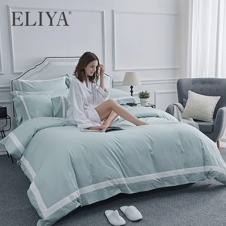 5 Star Hotel Design Customized Luxury Egyptian 100% Cotton Hotel  Bed linen Bedding Set 1
