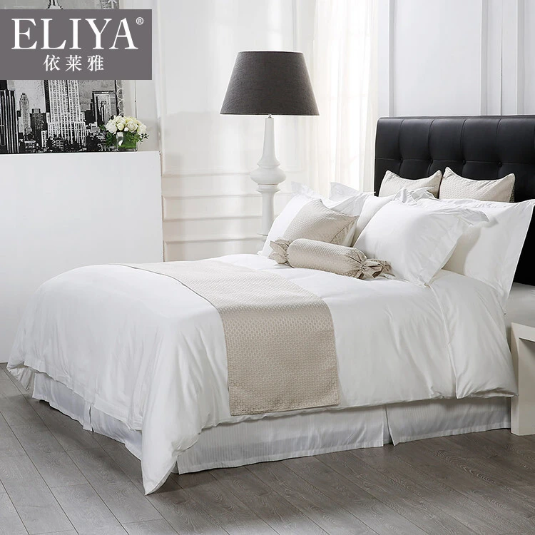 Hotel supplies top grid bed sheet ,bedspreads sheet for hotel 1