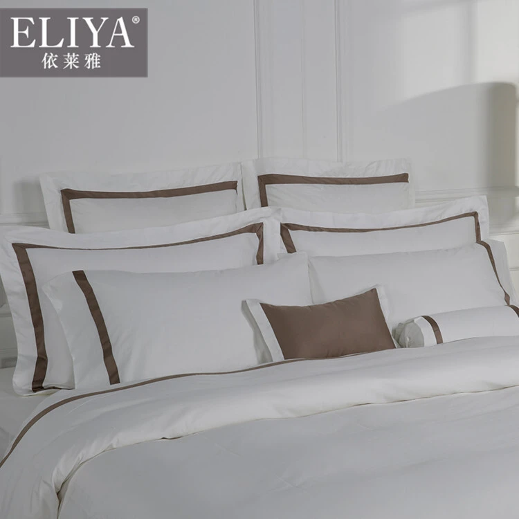 ELIYA 100% cotton luxury hotel Sateen bed linen/bed sheets/cotton bed set 1