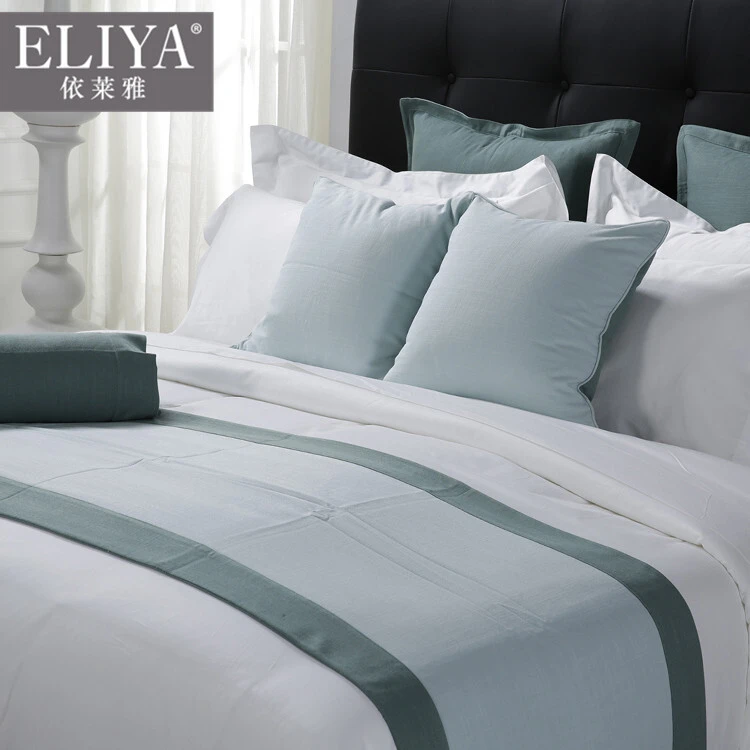 Organic hotel sheets,queen size sheet set 6 piece for 7 star hotel luxury bed 1