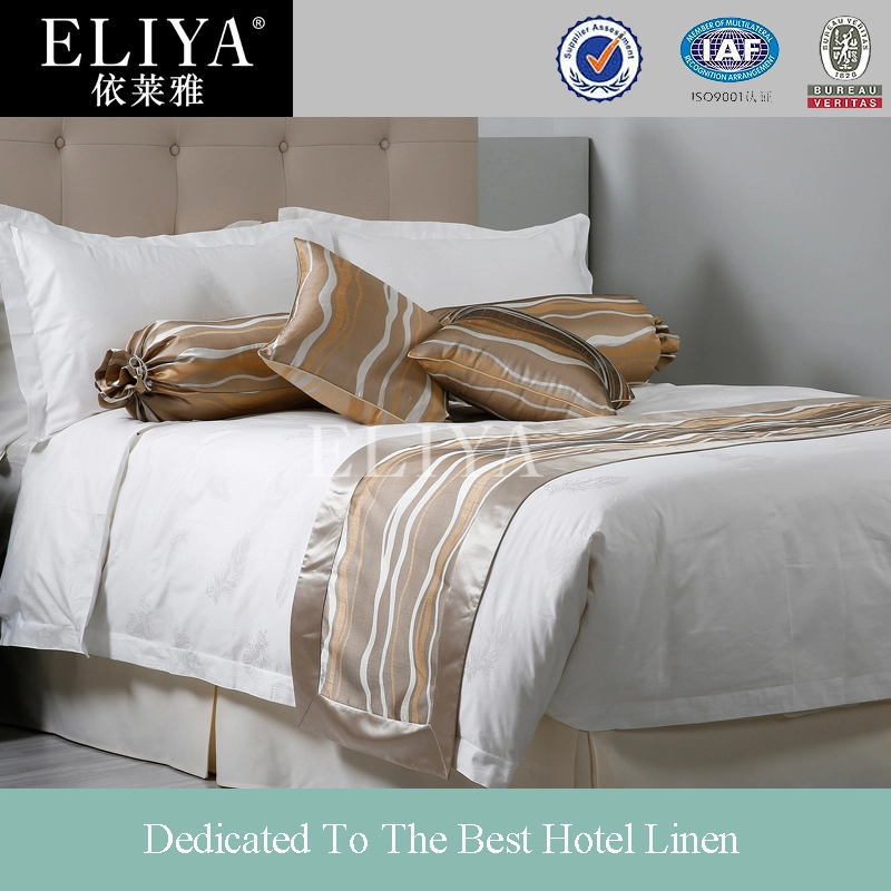 Wholesale Hotel Bed Runner For Ramada Hotel Beige Brown 1