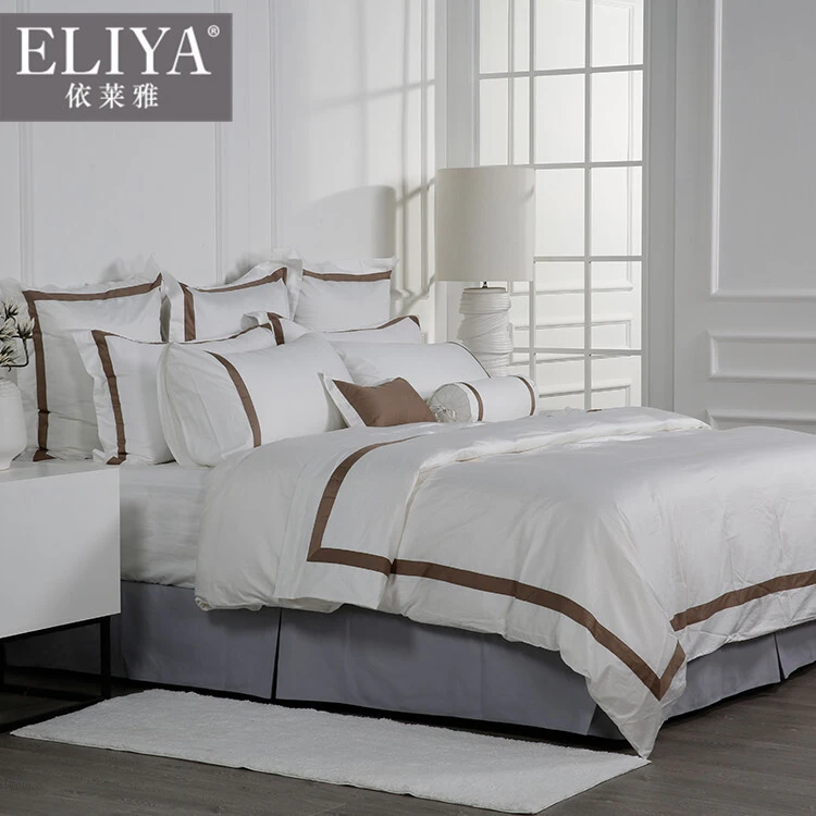 ELIYA hotel products bed sheet,hand embroidery designs for bed sheets 1