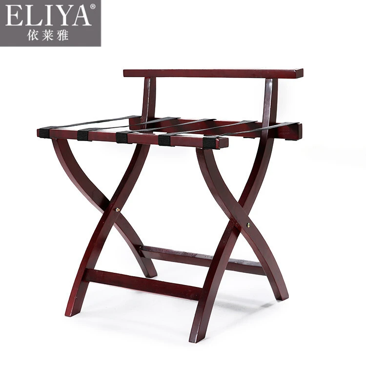 Foldable hotel luggage rack wood ,hotel wooden luggage rack 1