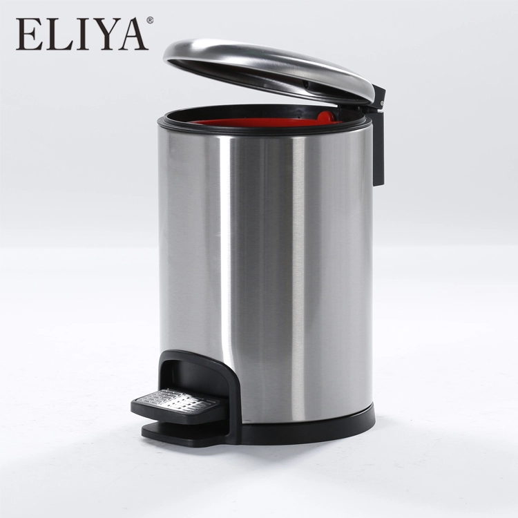 Hot Sale Unique 5 Liter Stainless Steel Hotel Trash Can With Pedal 1