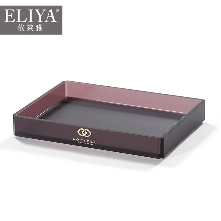 ELIYA hotel room custom luxury faux leather food serving tray set 1