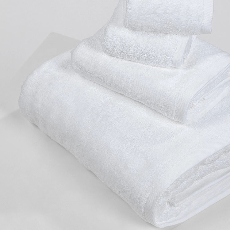 Luxury 5 Star 100% Cotton Spa Bath Plain White Hilton Hotel Towels 1