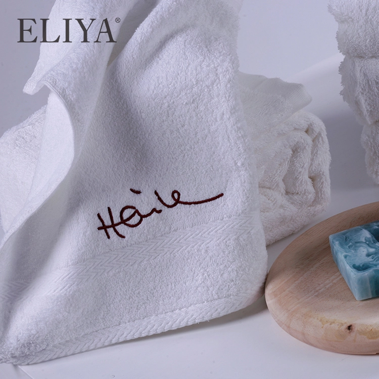 High Quality Soft Cotton Towel Set Bath Towel With Embroidery Logo Wholesale 1