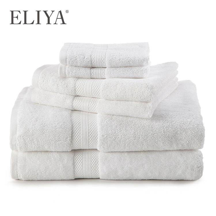 Hotel Luxury 100% Cotton Towel High Quality Towel With Dobby Border 1