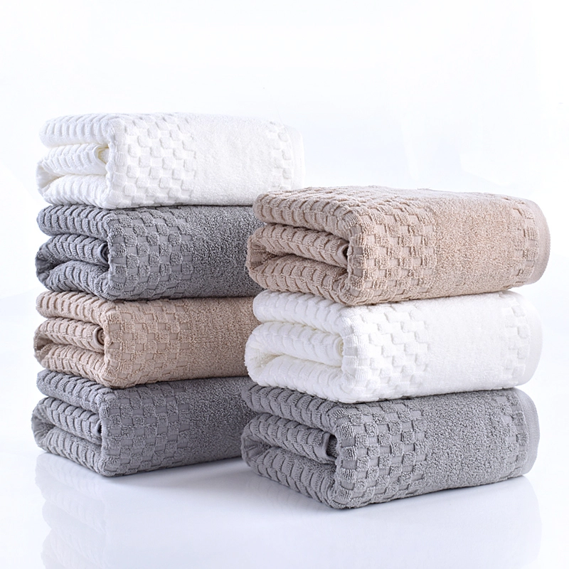 Vente chaude Fabrication 100% Coton Serviette de luxe Jacquard Serviette à Main Ensemble 1