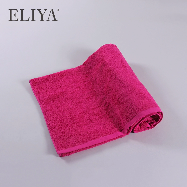 Eliya New Product 32S Floor Towel Jacquard Border White Bath Room Mat 1