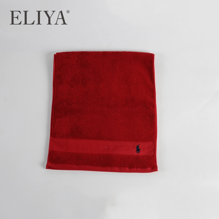 Custom Large 100% Cotton Bath Towel Satin White Hotel Grade Towel 1