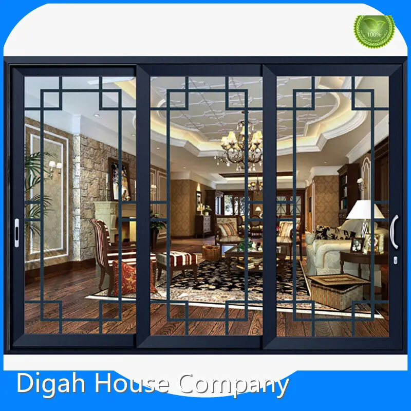 Digah Company Brand Aluminium Frame and Tempered Glass Customized Aluminium Frame Sliding Doors Manufactu Aluminium Frame and Tempered... 1