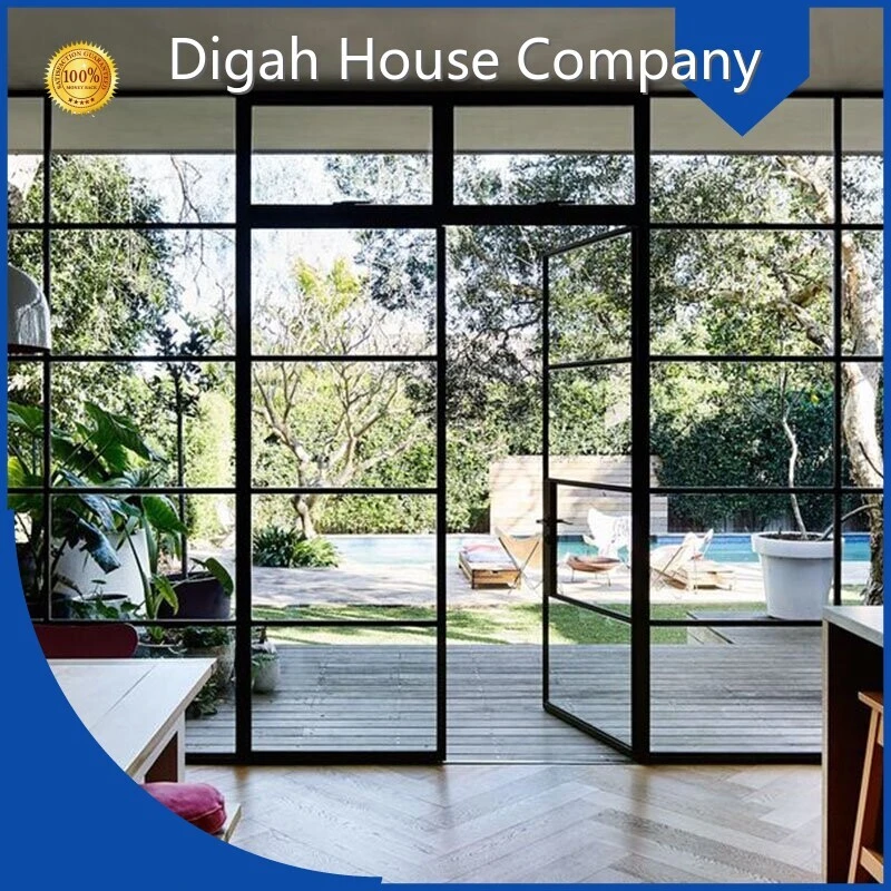Coating Glass Aluminium Frame Swinging Grill Doors Factory Digah Company Brand Company 1