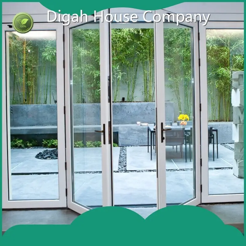 Digah Company Custom Aluminium Frame French Swing Doors 1