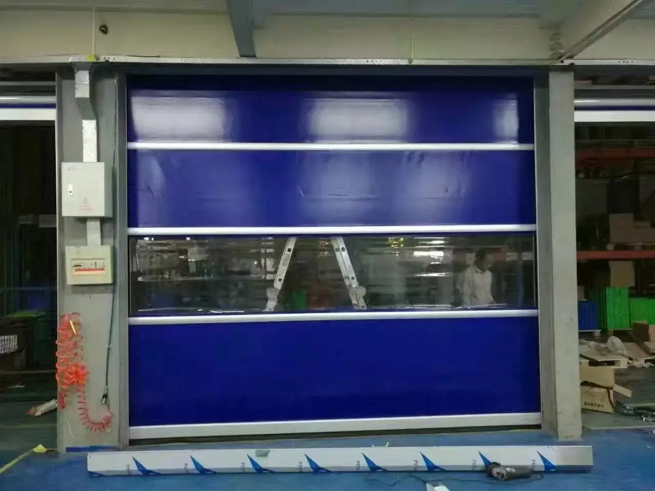 Red Bifold Glass Garage Door Red Digah Company 2