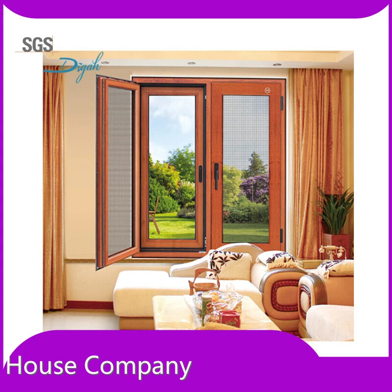 House Burglarproof Windows Thermal Broken Aluminum Insulation Glass Window With Mosquito Net 1