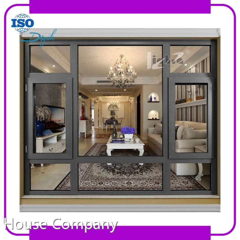Commercial Aluminum Glass Windows Classic Hollow Double Glasses Window Direct Price from Factory 1