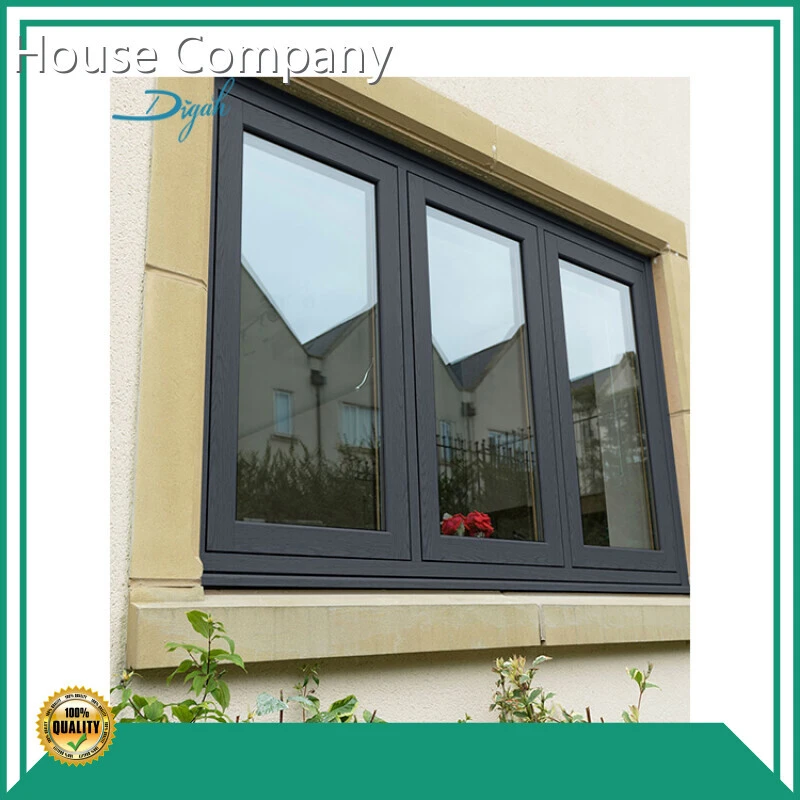 Modern Insulated Window Standard Quality Aluminum Frame Single Double Triple Glass Swing Window 1