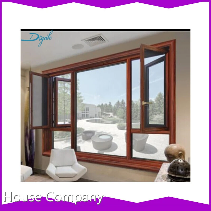 Large Aluminium Glass Windows Villa Thermal Insulation Glass Windows With Good View 1
